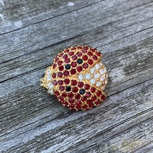 Adorable signed Monet ladybug brooch. Great condition.